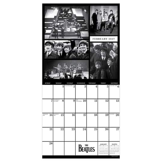 2027 The Beatles Mini Calendar